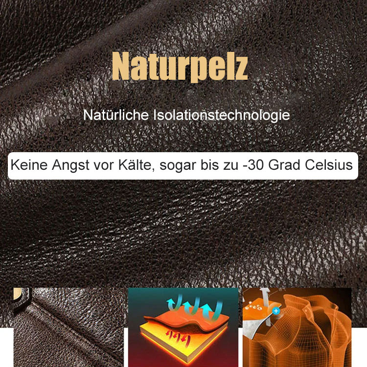 Herren Leder-Bomberjacke🧥 Eine Jacke statt drei! 🔥 Erleben Sie die Wärme und den Stil der italienischen Herren Leder-Bomberjacke aus echtem Leder und Wolle.