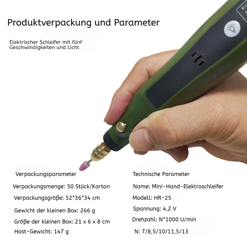 Mini Handbohrmaschine für präzise Holzpolitur