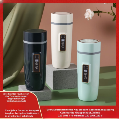 Tragbarer elektrischer Warmwasserbecher, multifunktionaler 110-V-Wasserbecher, intelligente Digitala