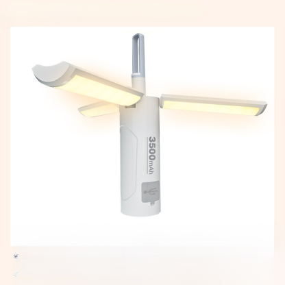 Multifunktionale magnetische tragbare Dreiblattleuchte Outdoor tragbare klappbare Campingleuchte Mul