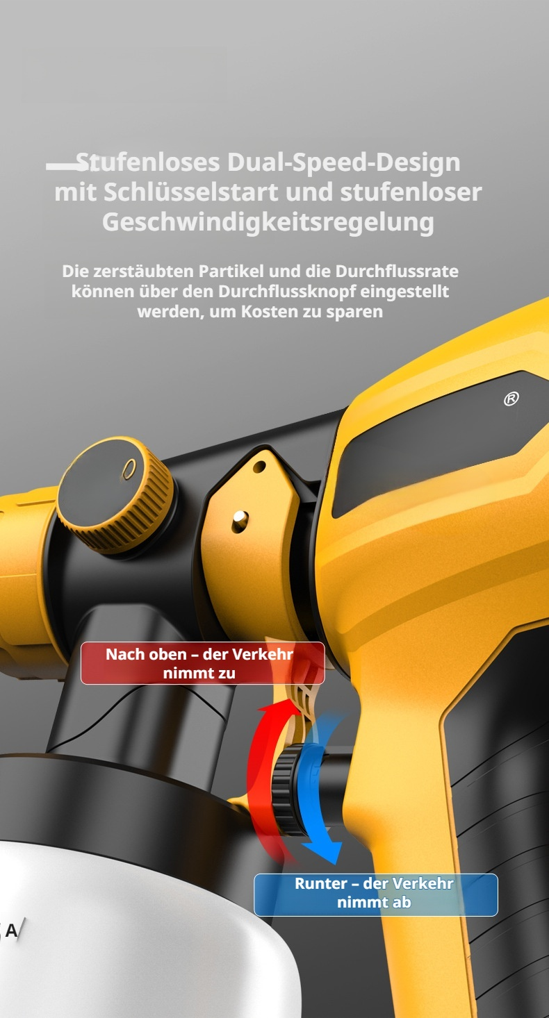 Einfache Bedienung der kleinen Spritzpistole