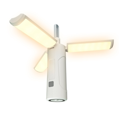 Multifunktionale magnetische tragbare Dreiblattleuchte Outdoor tragbare klappbare Campingleuchte Mul