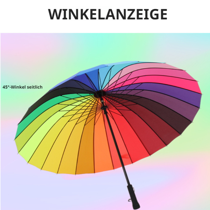 Niedlicher Regenschirm Mit Langem Stiel Regenbogenschirm Niedlich Robust Und Langlebig Innenbereich 