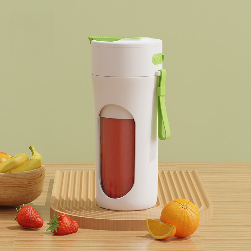 Tragbarer Saftbecher, 12-Blatt-Stahlmesser, Haushaltssaftbecher, Entsafter, kleiner multifunktionale