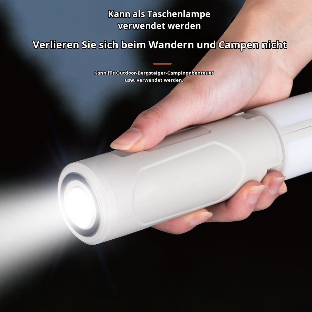 Multifunktionale magnetische tragbare Dreiblattleuchte Outdoor tragbare klappbare Campingleuchte Mul