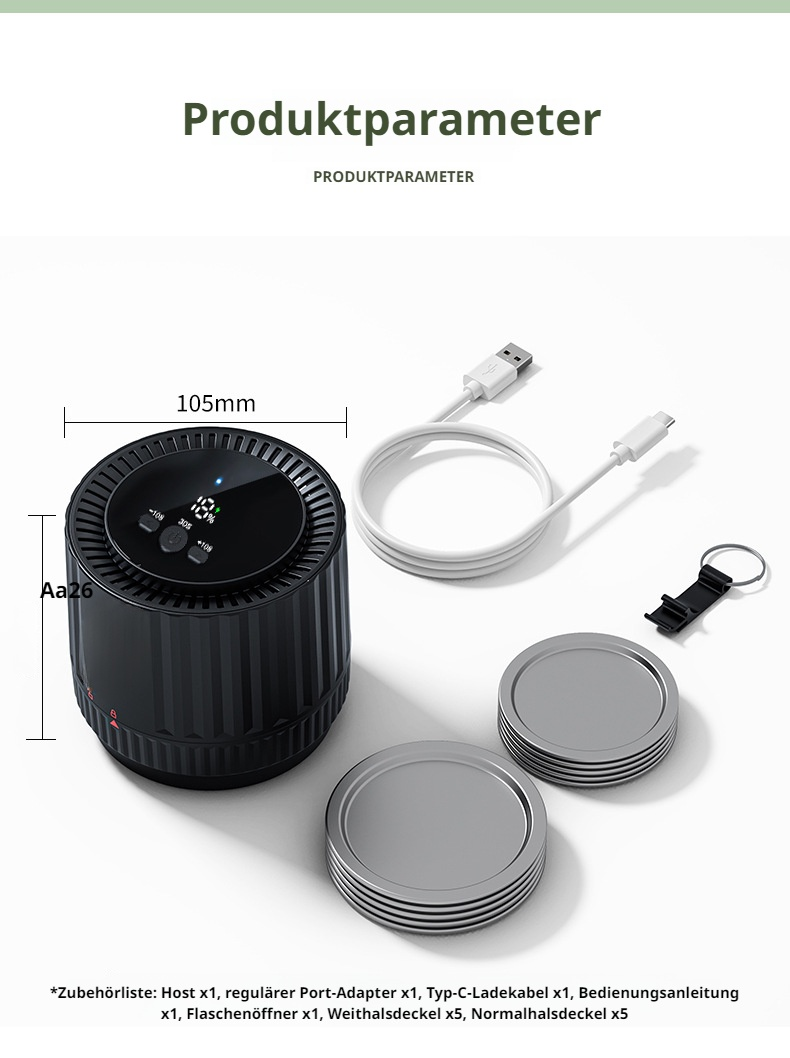 Elektrischer Mason Jar Sealer im Einsatz