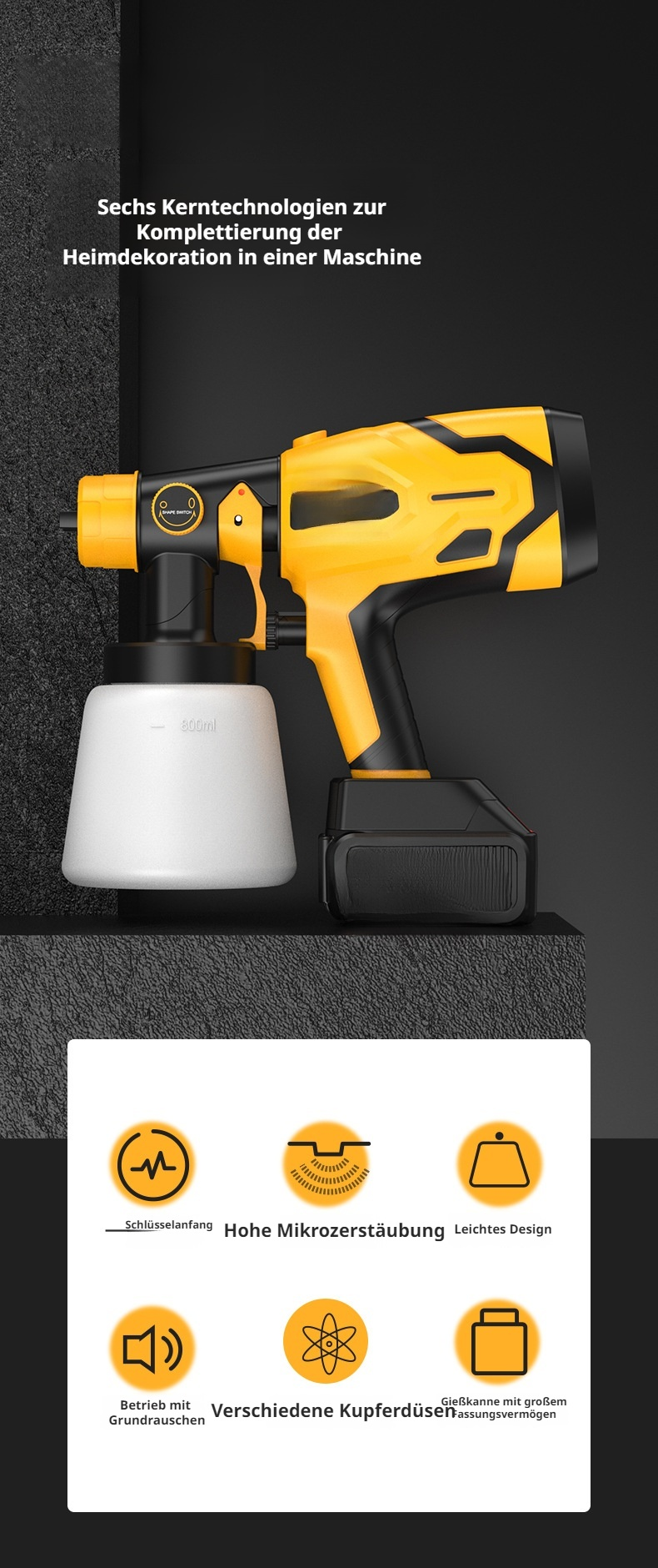 Spezielle Farbsprühmaschine für Heimwerker