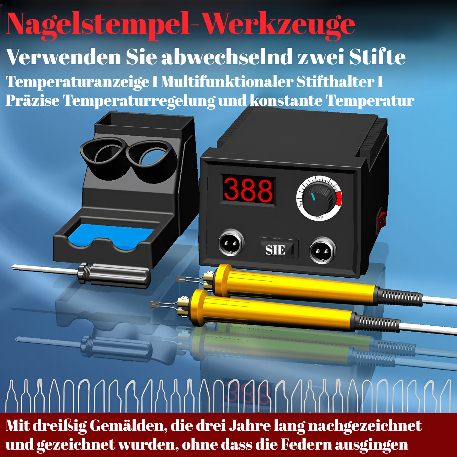 Temperaturregelung Brandmalerei Maschine Kürbis Holzbrett Brandmalerei Werkzeugsatz