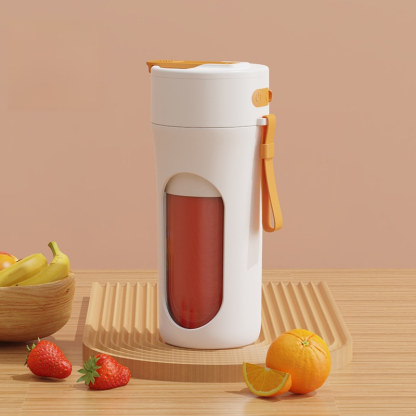 Tragbarer Saftbecher, 12-Blatt-Stahlmesser, Haushaltssaftbecher, Entsafter, kleiner multifunktionale