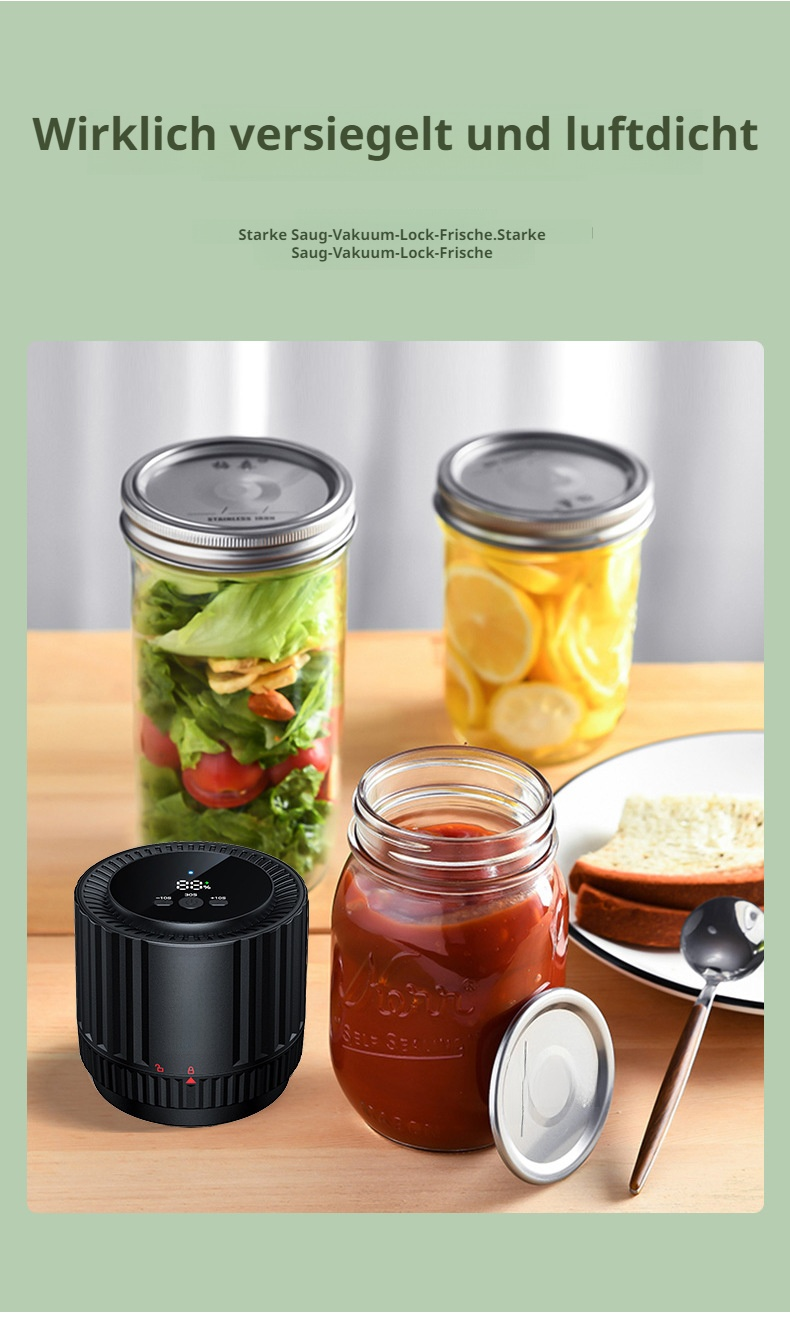 Praktischer Mason Jar Sealer f&uuml;r zuhause