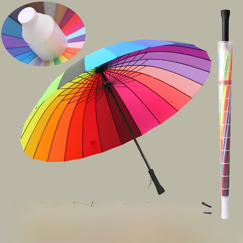 Niedlicher Regenschirm Mit Langem Stiel Regenbogenschirm Niedlich Robust Und Langlebig Innenbereich 