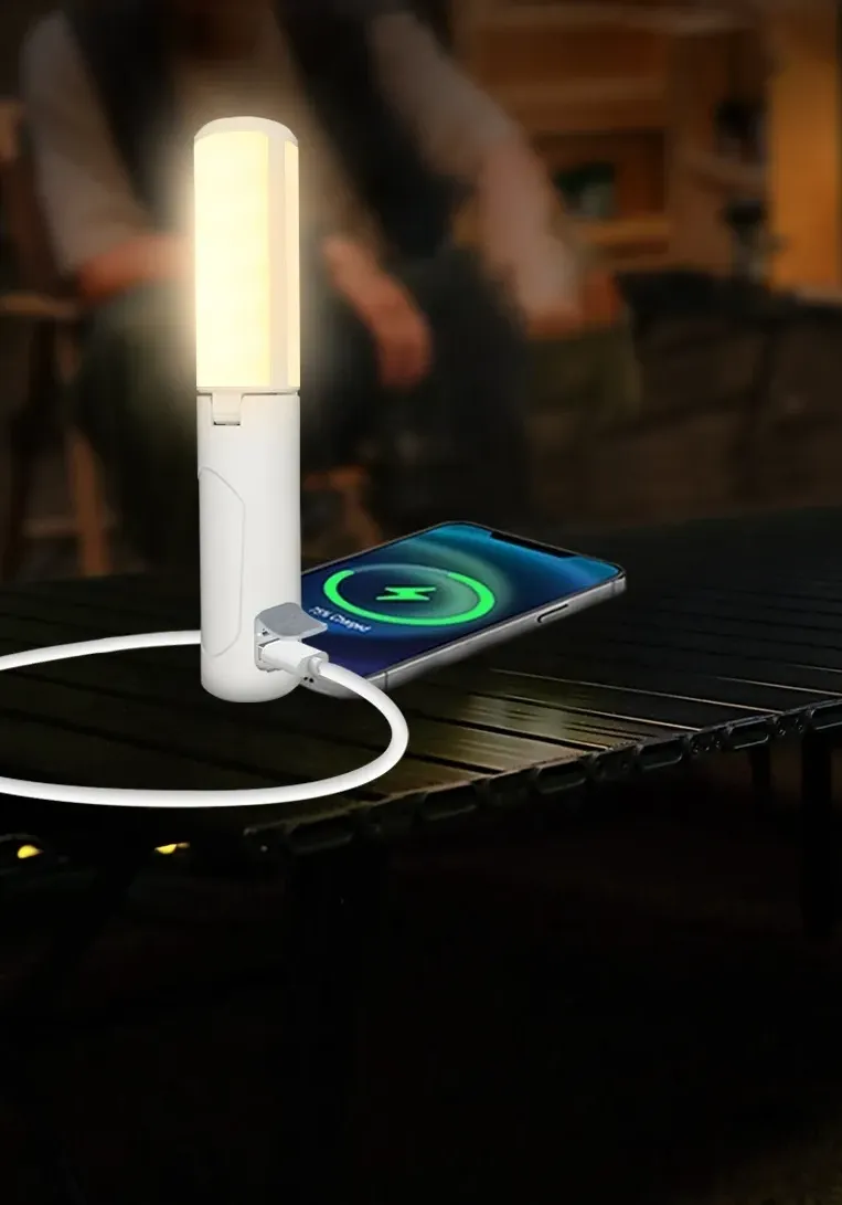 Faltbare Campingleuchte mit starker Beleuchtung