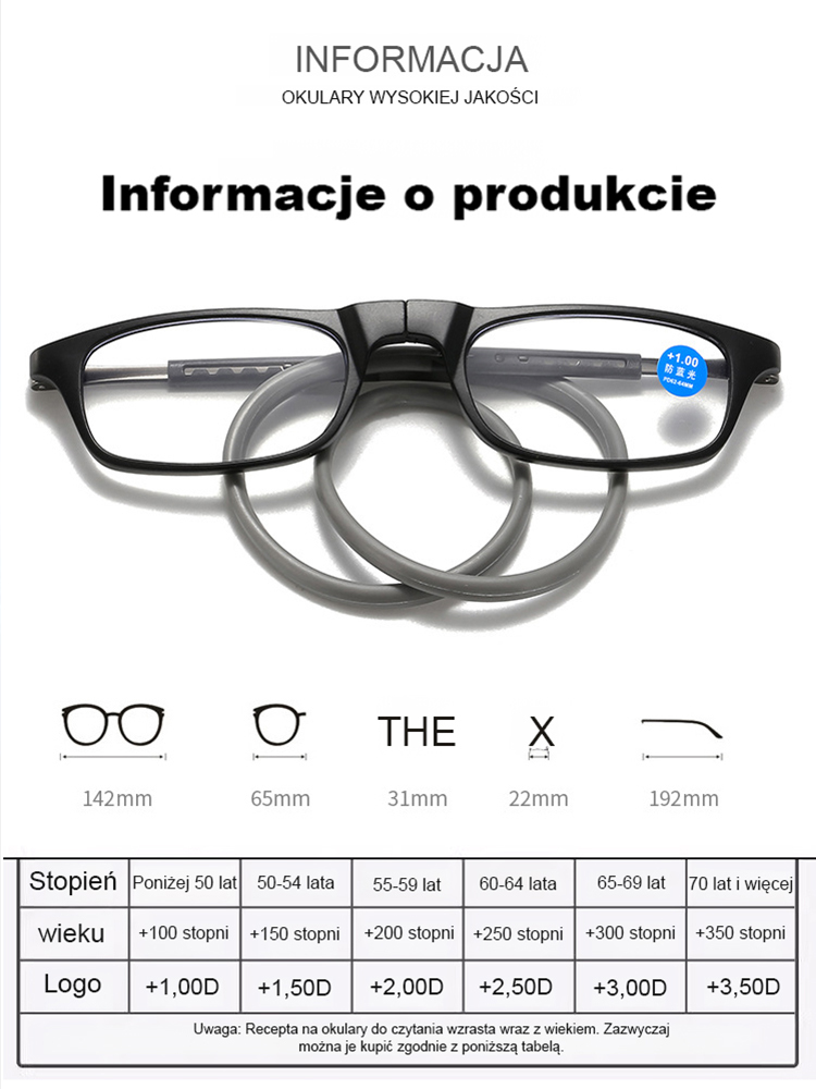 Nie obawiaj się zgubić przenośnych okularów do czytania z magnesem.