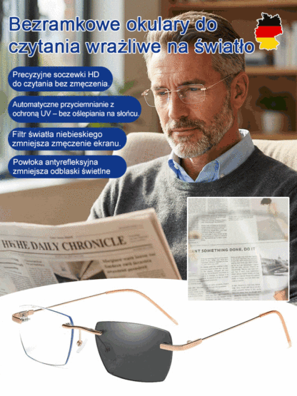 【Trzecia para kosztuje tylko 10 zł!】Stuletnia niemiecka marka z Jeny: inteligentne okulary z soczewkami klasy NASA! Automatyczna regulacja od -7,0 D do +7,0 D👓