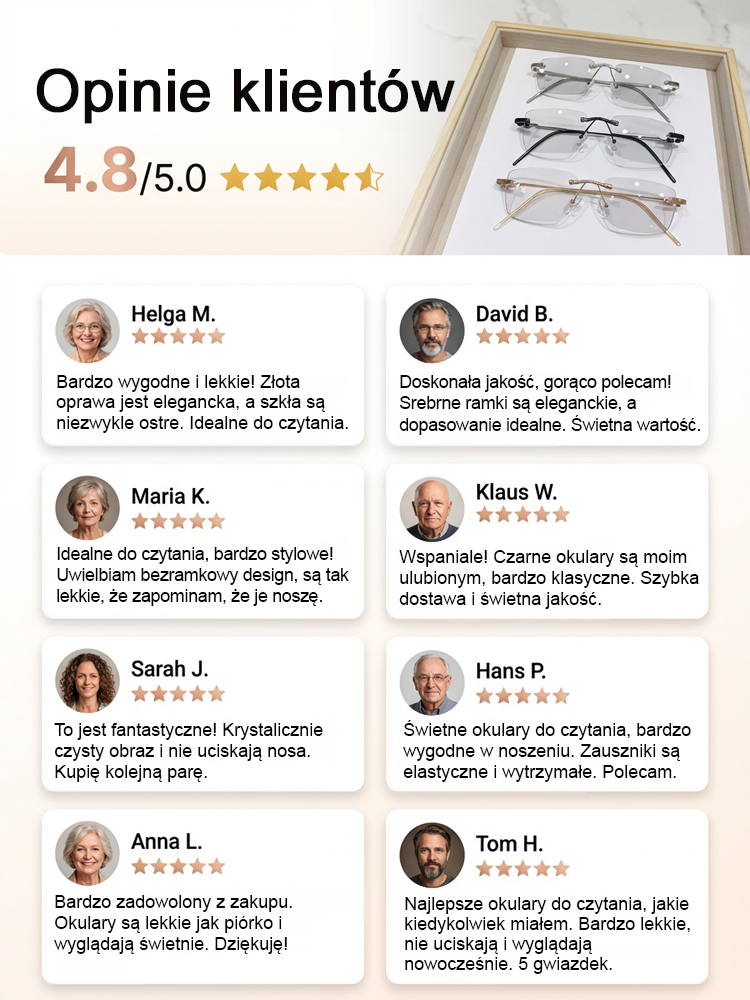 【Trzecia para kosztuje tylko 10 zł!】Stuletnia niemiecka marka z Jeny: inteligentne okulary z soczewkami klasy NASA! Automatyczna regulacja od -7,0 D do +7,0 D👓