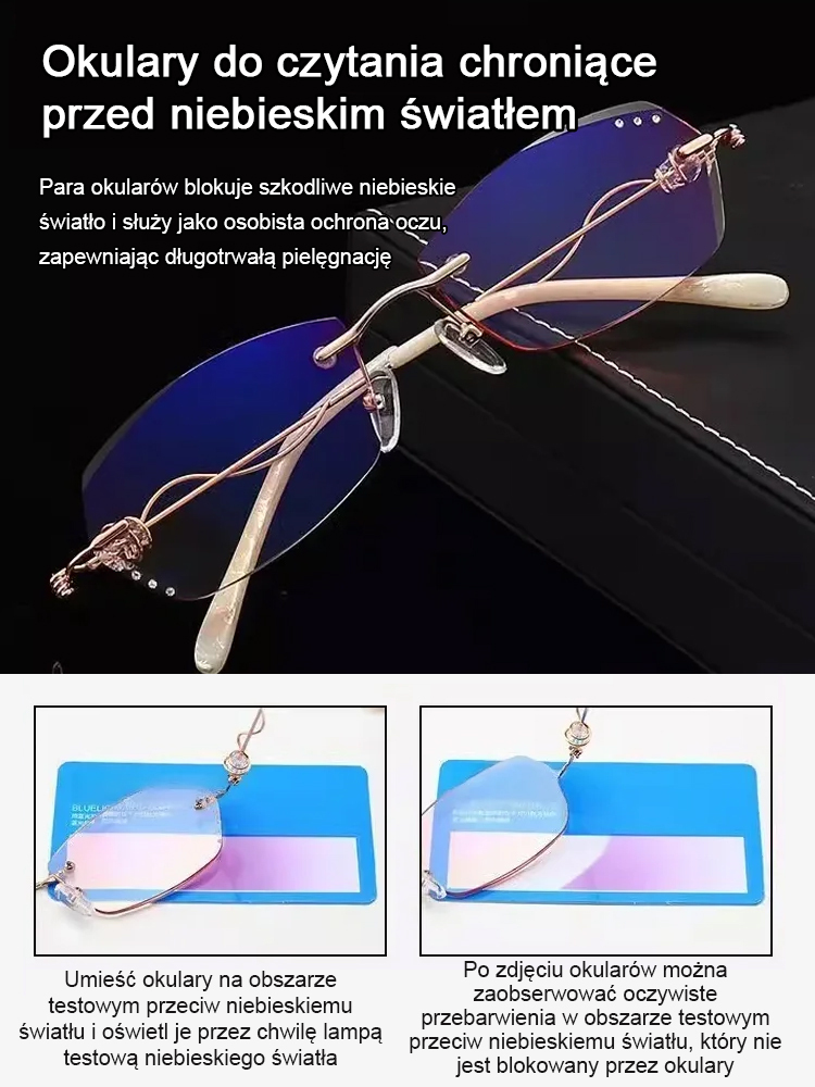 【✨-7,00D~+7,00D Autozoom dla widzenia z bliska i z daleka✨】Eleganckie okulary do czytania bez oprawek✨Drugi produkt kosztuje tylko 20 złotych!