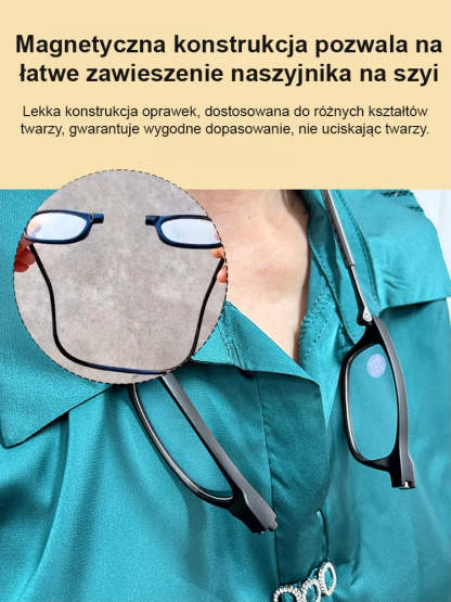 Nie obawiaj się zgubić przenośnych okularów do czytania z magnesem.