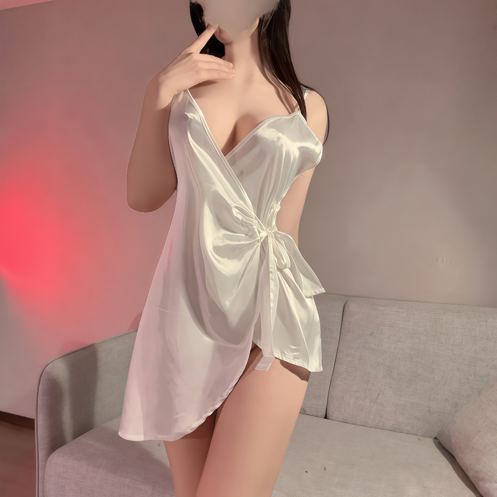 SD-GIFT I  Pure Desire Deep V Slip Dress