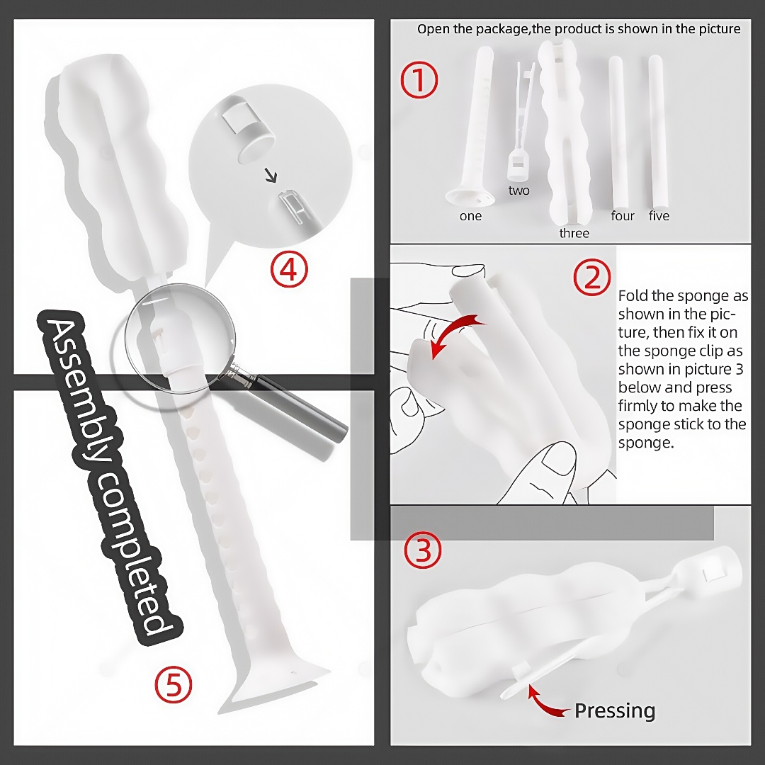 Sex Doll Cleaning Sponge Brush