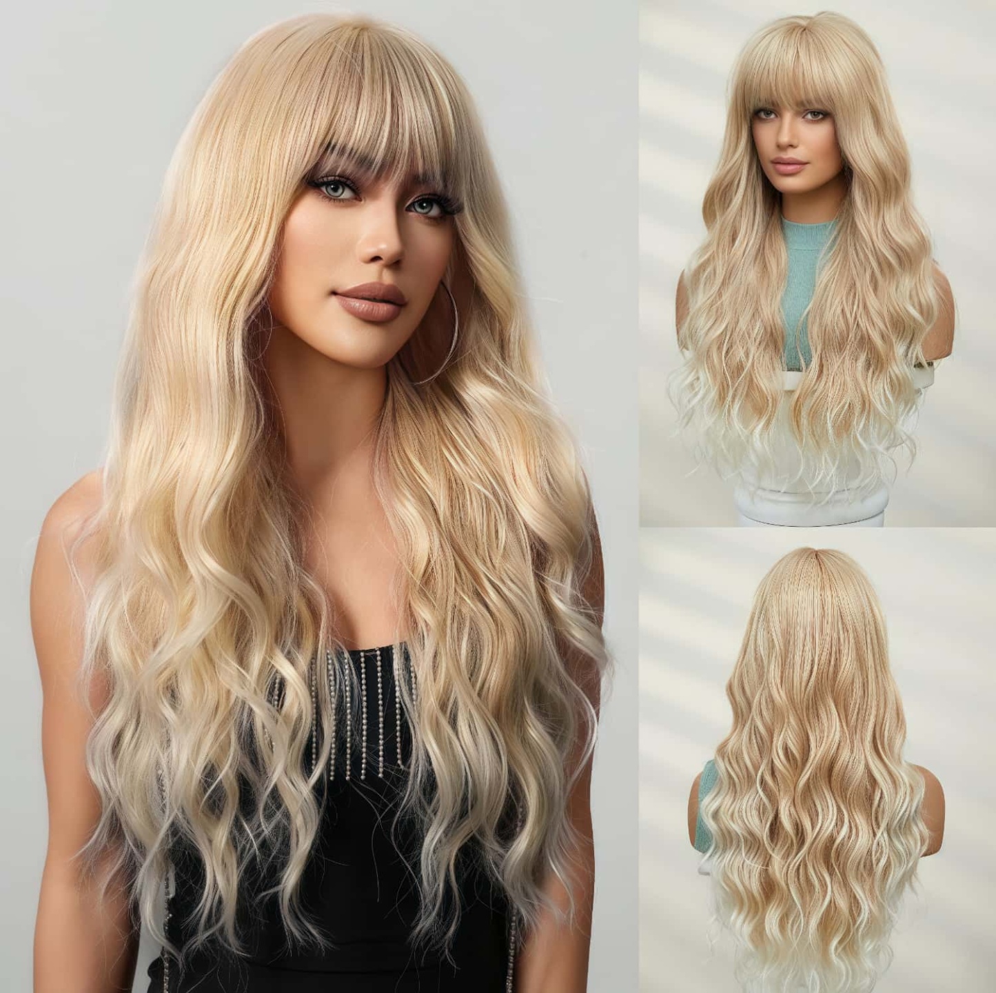 SD-GIFT I Blond Straight Sex Doll Hair