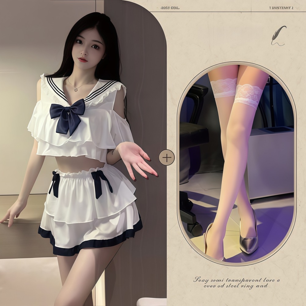 SD-GIFT I Elegant White Bow Outfit 