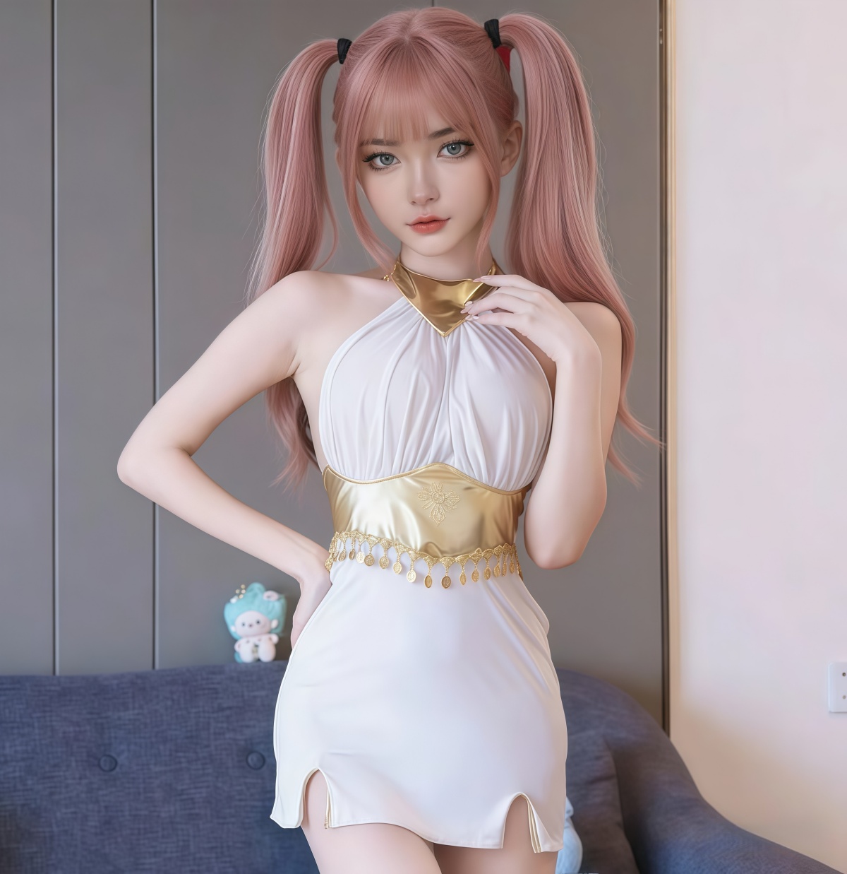 SD-GIFT I Tight-Fit Uniform Mini Dress