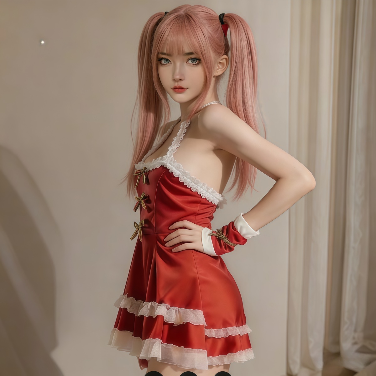 SD-GIFT I Sexy Christmas Strapless Backless Costume 