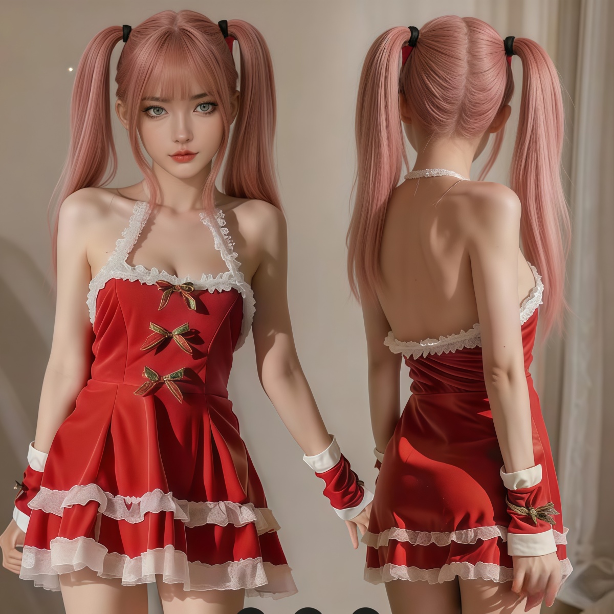 SD-GIFT I Sexy Christmas Strapless Backless Costume 
