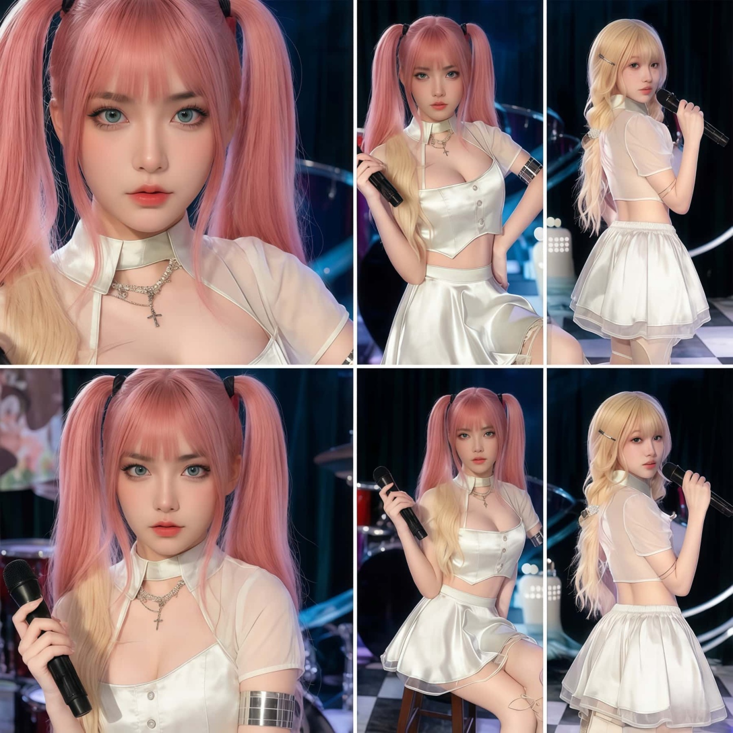 SD-GIFT I Sheer Crop Uniform Set 
