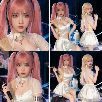 SD-GIFT I Sheer Crop Uniform Set 
