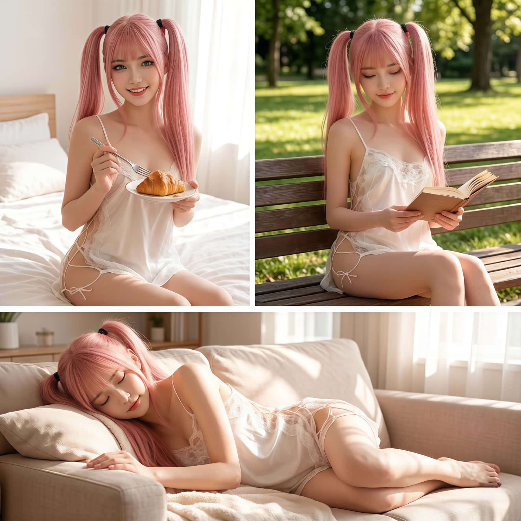 SD-GIFT I Silky Spaghetti Strap Nightdress