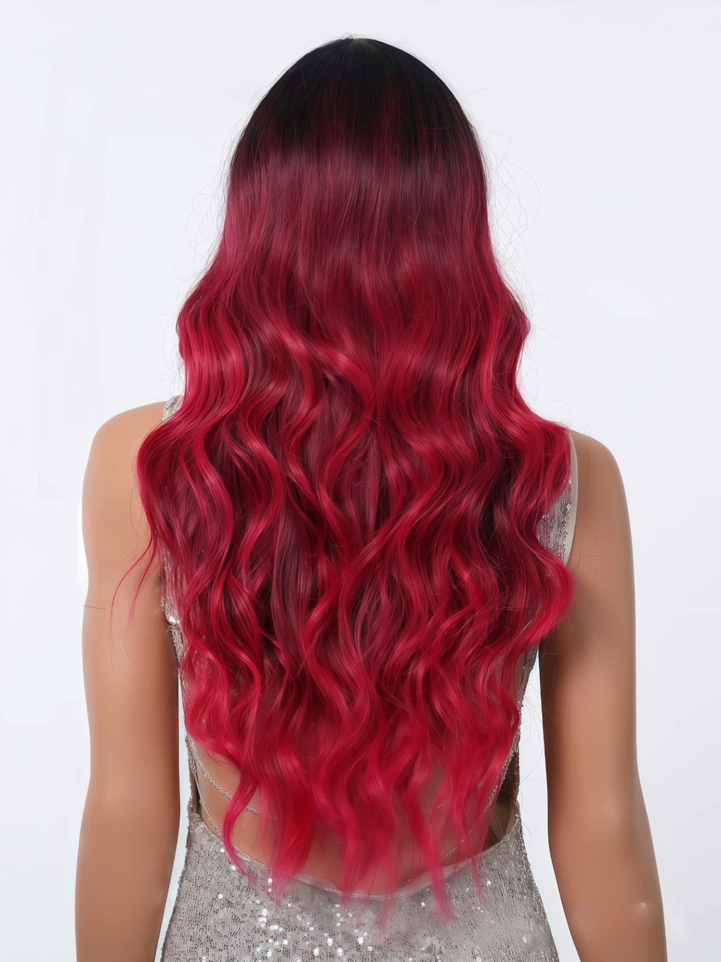 SD-GIFT I Long Red Curly Sex Doll Hair 