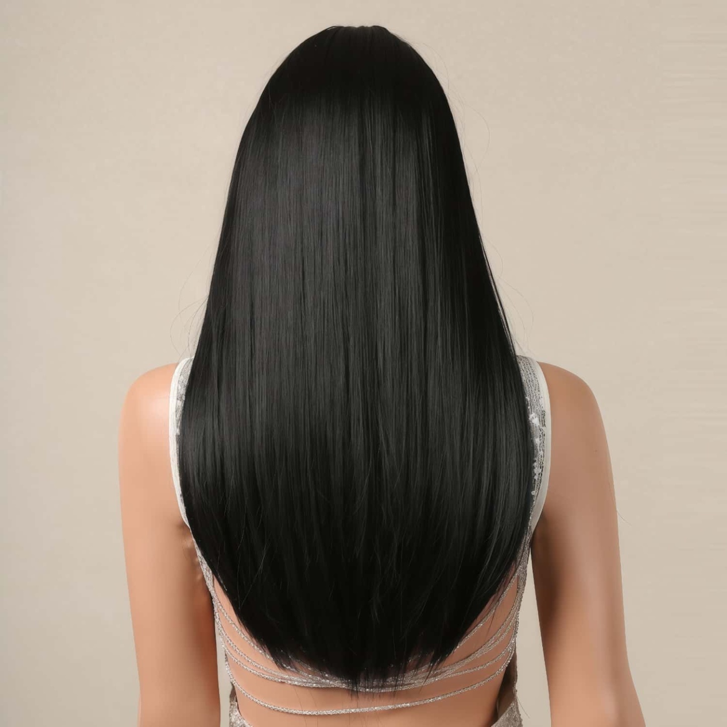 SD-GIFT I  Black Hair Long Straight Sex Doll Wigs for Women Natural Hai
