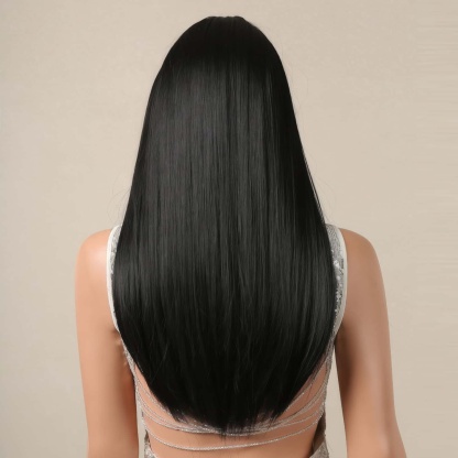 SD-GIFT I  Black Hair Long Straight Sex Doll Wigs for Women Natural Hai