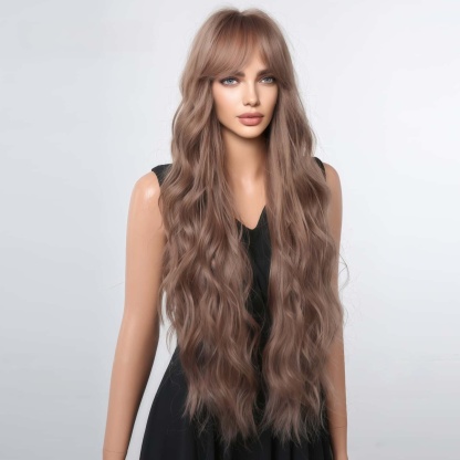 SD-GIFT I Brown Long Curly Sex Doll Hair