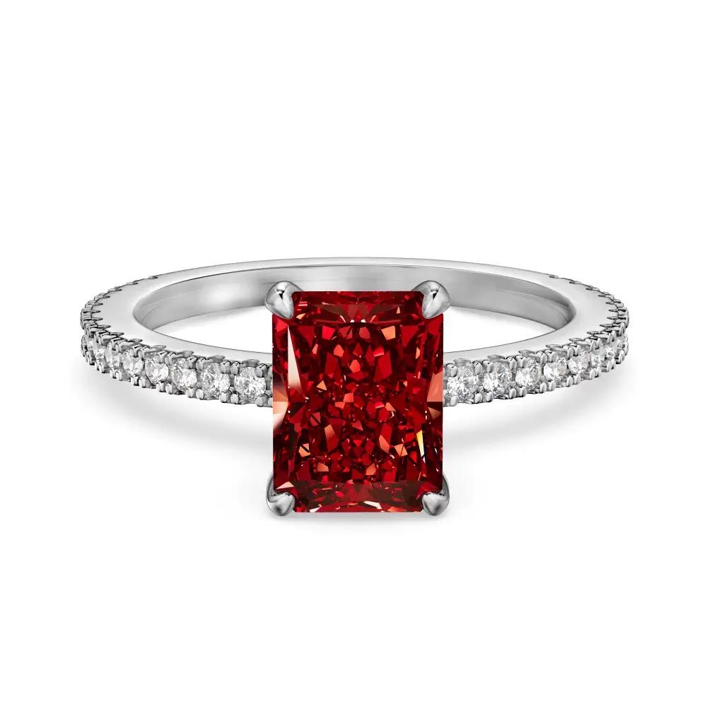 926 Sterling Silver High-Carbon Stone Ring - Colorful Super Popular Style