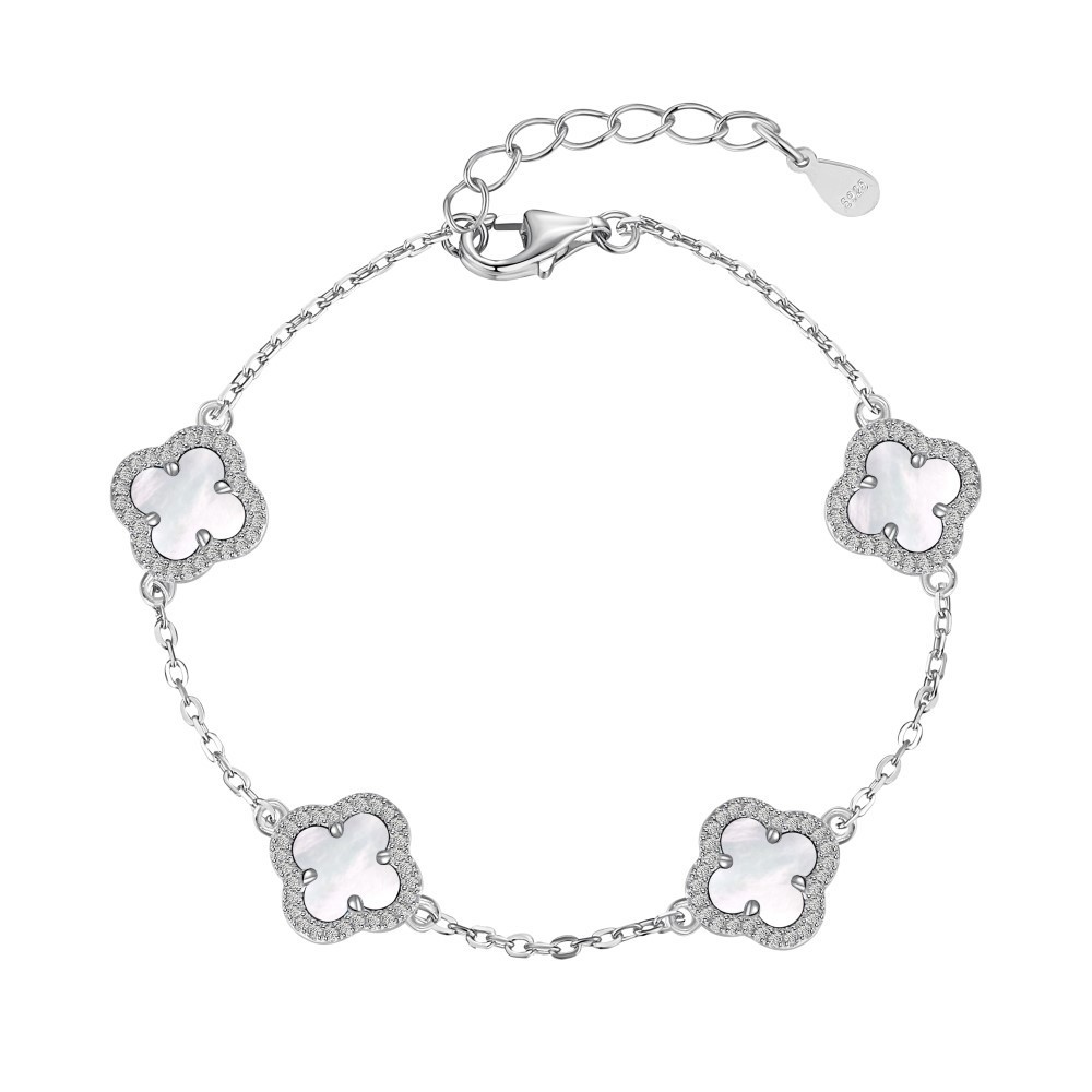 Light Luxury Clover Mother-of-Pearl Bracelet 