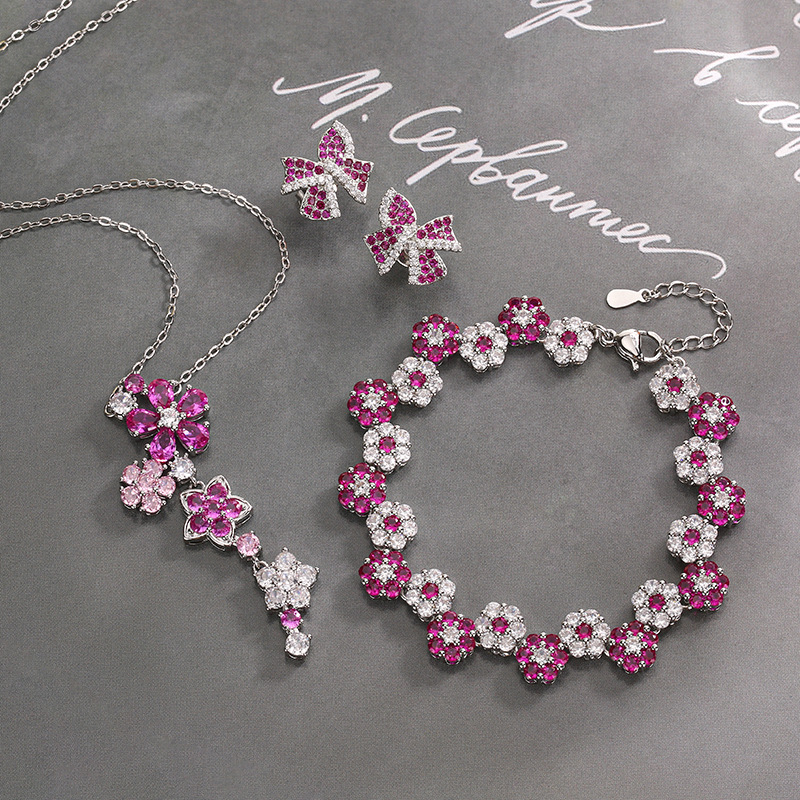 Elegant Floral Temperament Jewelry Set 