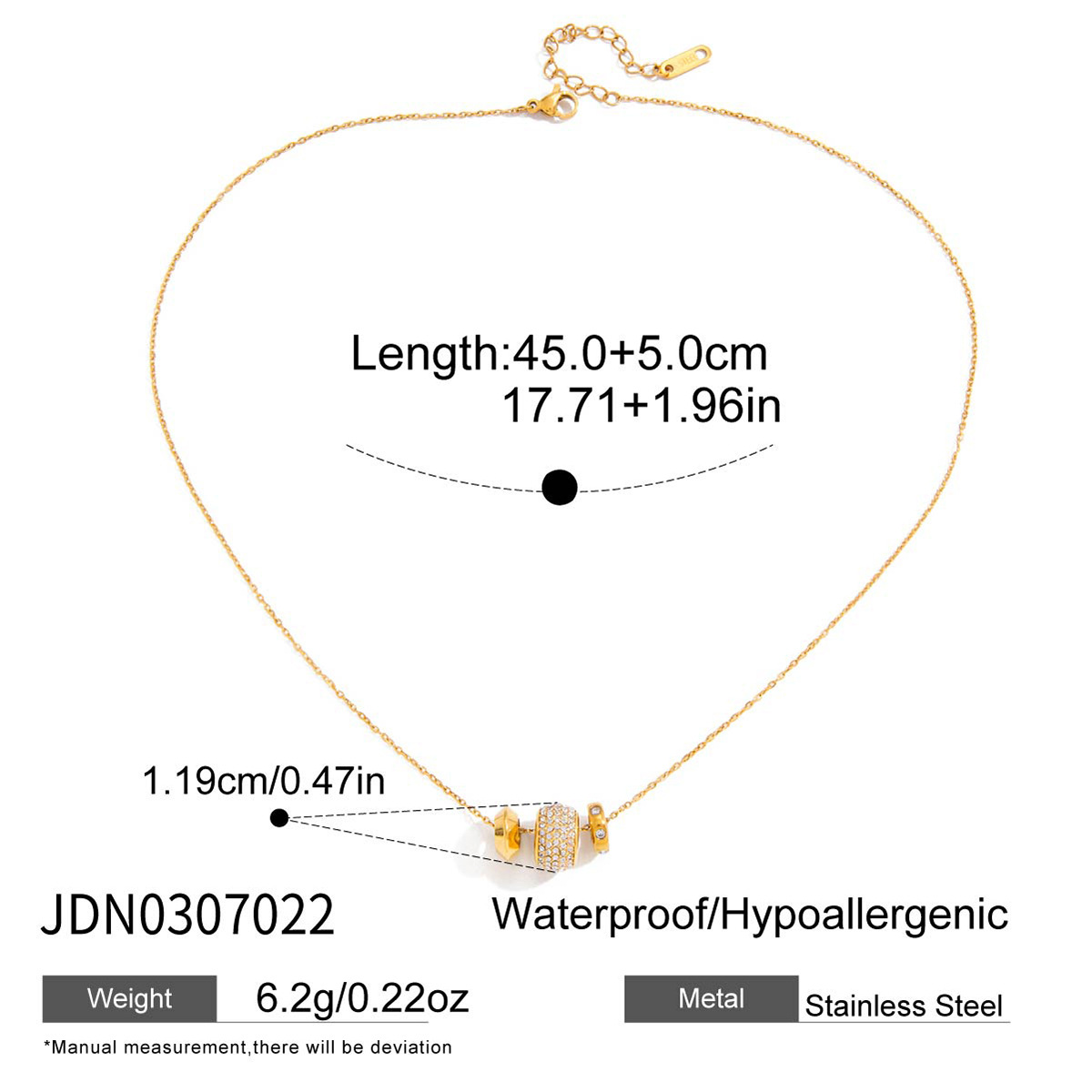 Classic 18K Gold Pink Diamond Circle Pendant Necklace