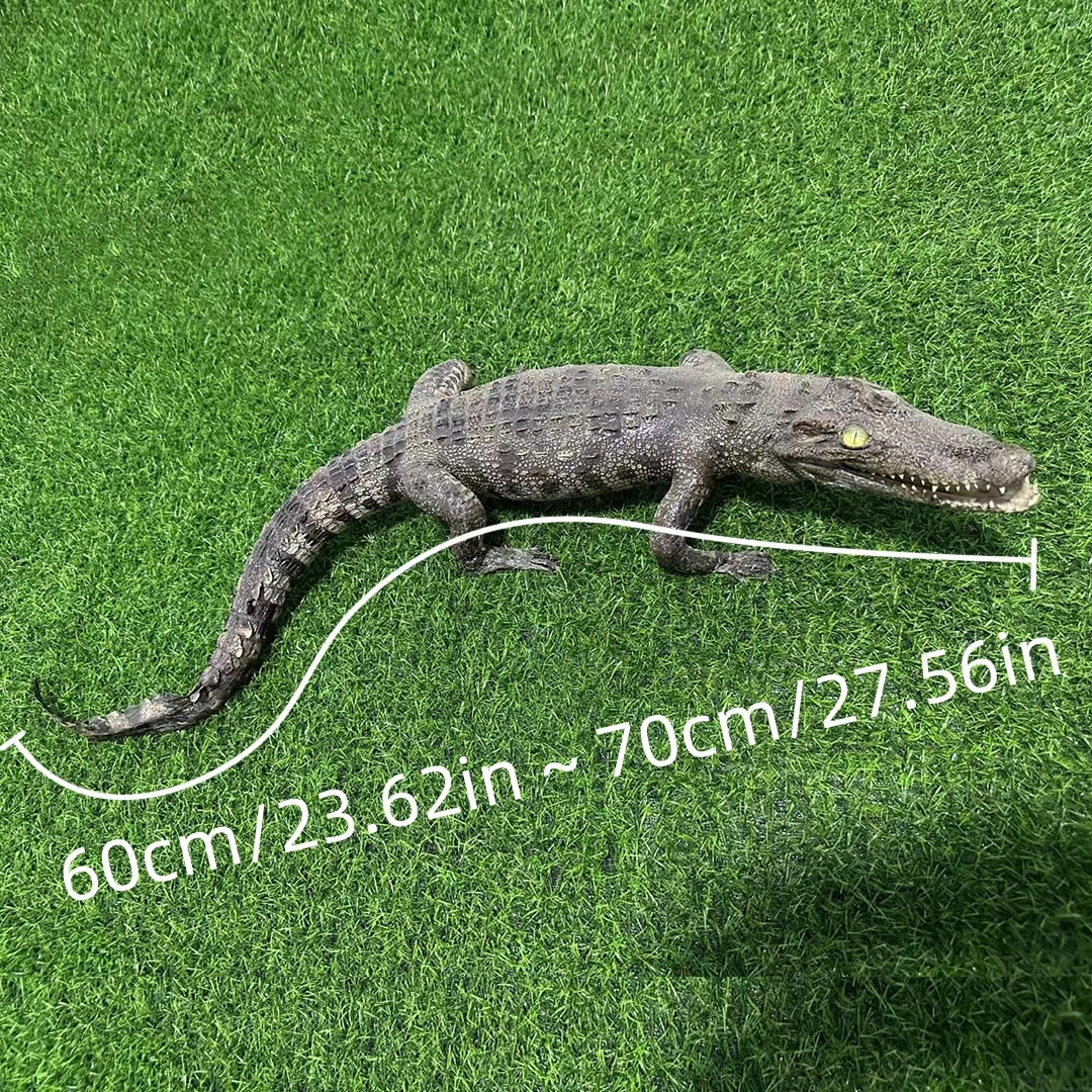2200 Super 1M Crawling Crocodile Specimen Handmade Customized Dark Style Halloween Horror Resin Artwork Creative Birthday Gifts