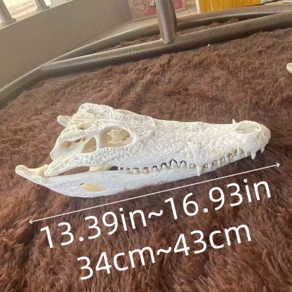 2128 Wholesale 1/5/10 Pcs Gothic Alligator Animal Skull Taxidermy Decor Figurines Horror Craft Ornament Gift for Halloween Christmas Party