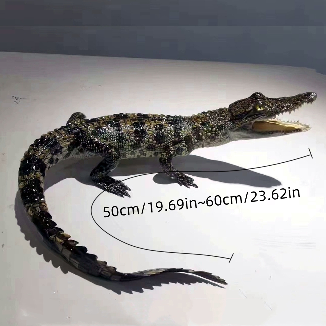 2200 Super 1M Crawling Crocodile Specimen Handmade Customized Dark Style Halloween Horror Resin Artwork Creative Birthday Gifts
