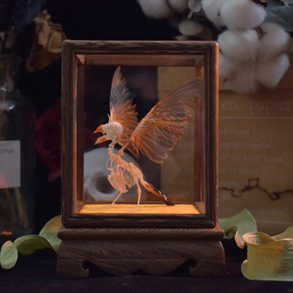 2127 Boutique series Pearl Bird Skeleton model Art Display Case Art Gothic Home Decor Ethical Craft Friendly Scientific As Halloween decor