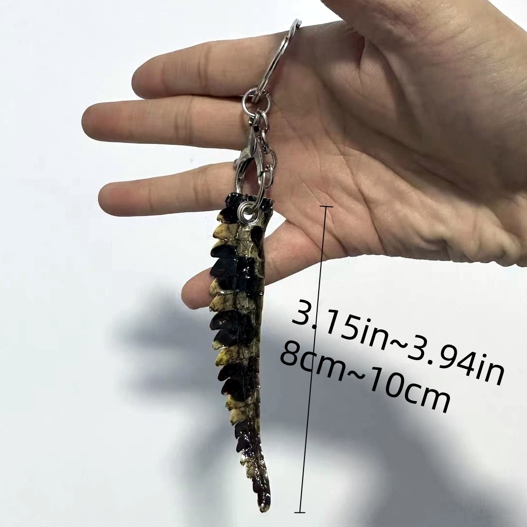 2058 Wholesale 1/5/10 Pcs Alligator Head Crocodile Teeth Claw Pendant Reptile Skin Purse Bag Keychain Backpack Decor