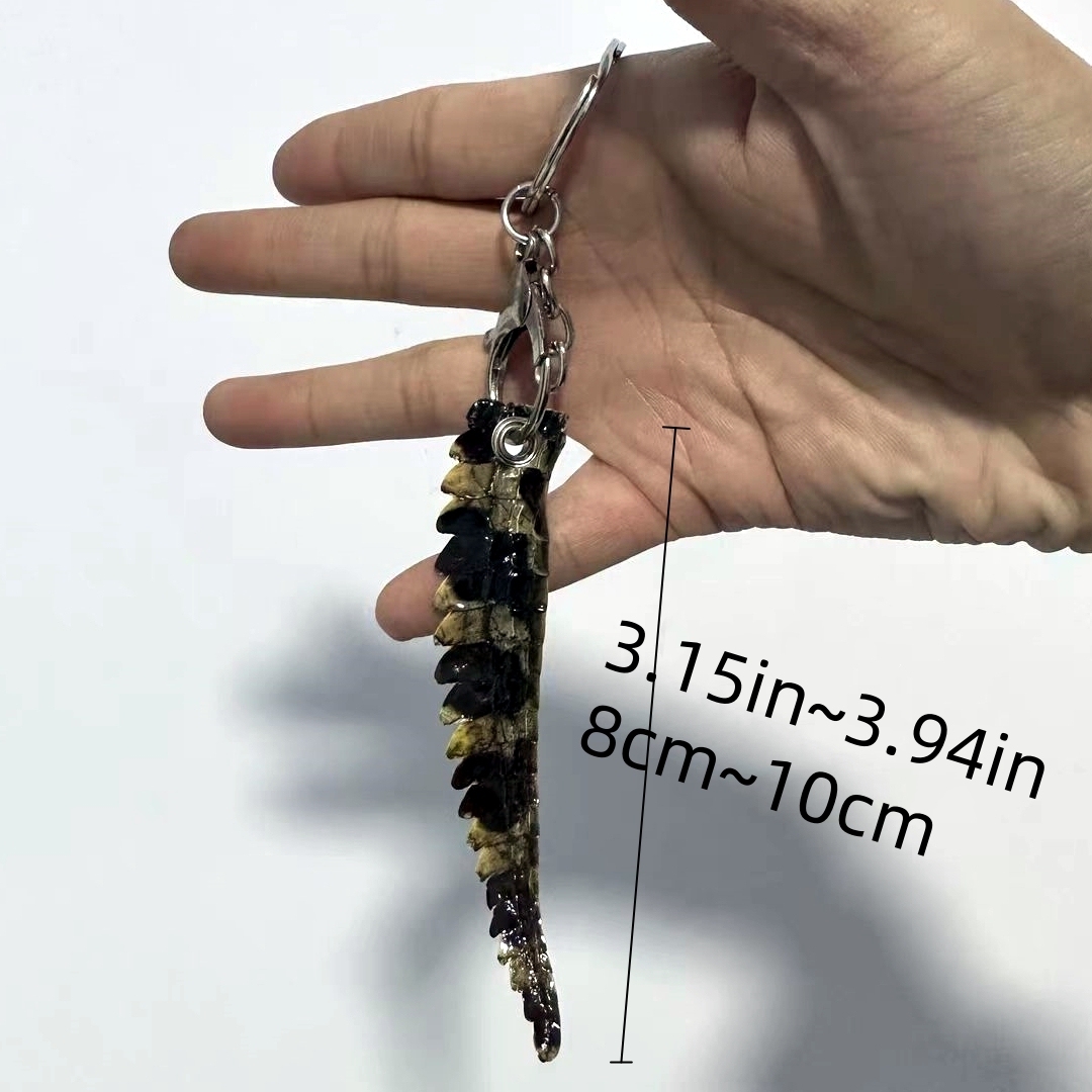 2058 Wholesale 1/5/10 Pcs Alligator Head Crocodile Teeth Claw Pendant Reptile Skin Purse Bag Keychain Backpack Decor