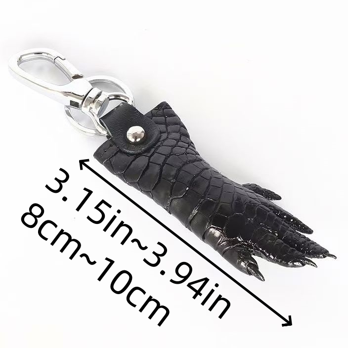 2058 Wholesale 1/5/10 Pcs Alligator Head Crocodile Teeth Claw Pendant Reptile Skin Purse Bag Keychain Backpack Decor
