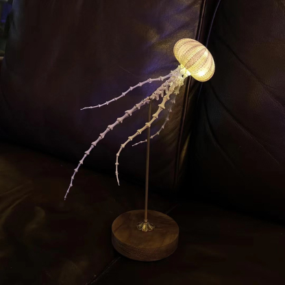 2062 Boutique series  Sea Elf Jellyfish lamp Taxidermy Handmade Bone table lamp Dark specimen decoration Halloween party supplies