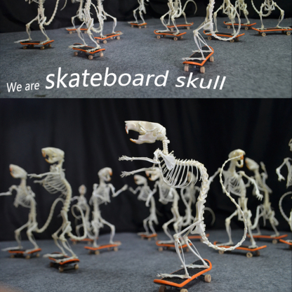2022 Taxidermy Rodent Skeletal Art Urban Relic Display Gothic Skate Culture Bone Dynamics Artisan Replica Pink Mouse Ossuary Sculpture Art