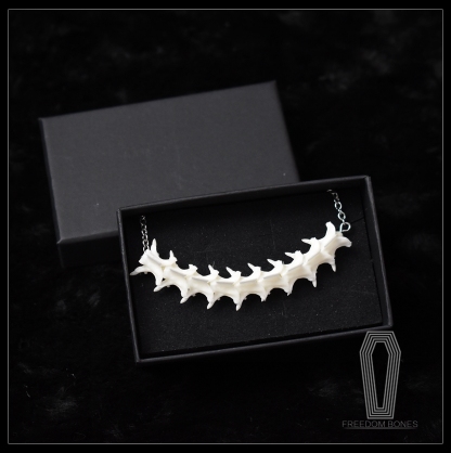 2101 Jewelry series Handmade Bone Necklace & Earrings Figurine Artisan Jewelry Unique Gothic for Halloween Christmas Gift Collectible Creative