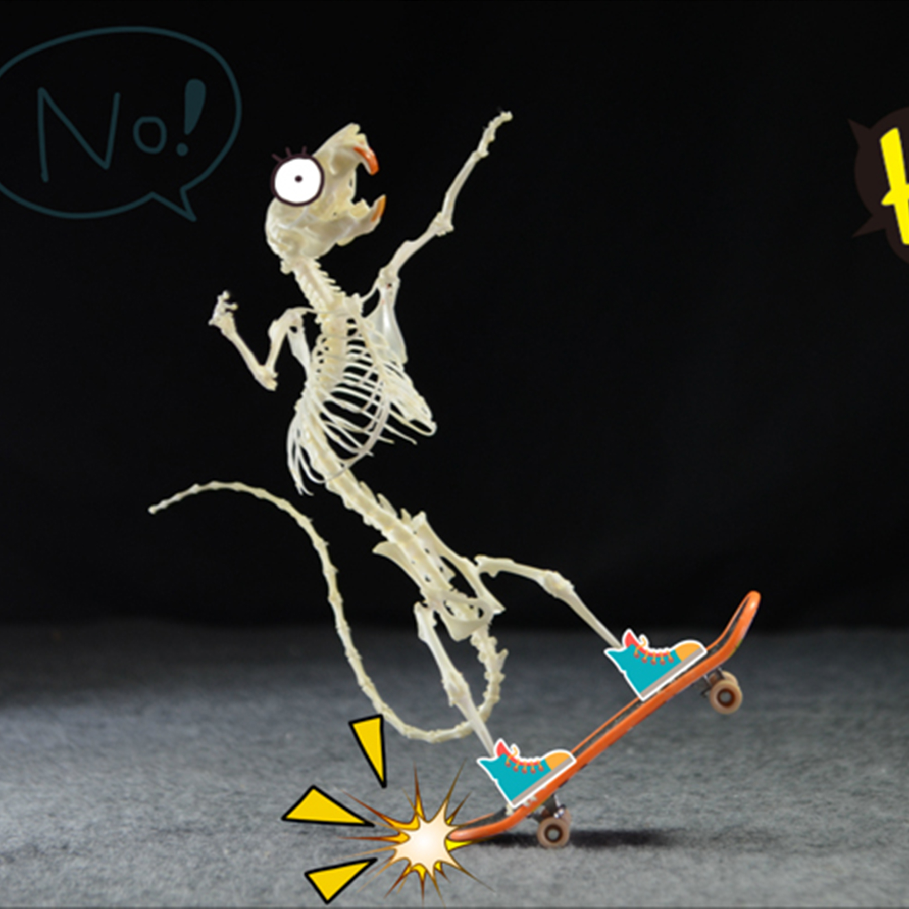 2022 Taxidermy Rodent Skeletal Art Urban Relic Display Gothic Skate Culture Bone Dynamics Artisan Replica Pink Mouse Ossuary Sculpture Art